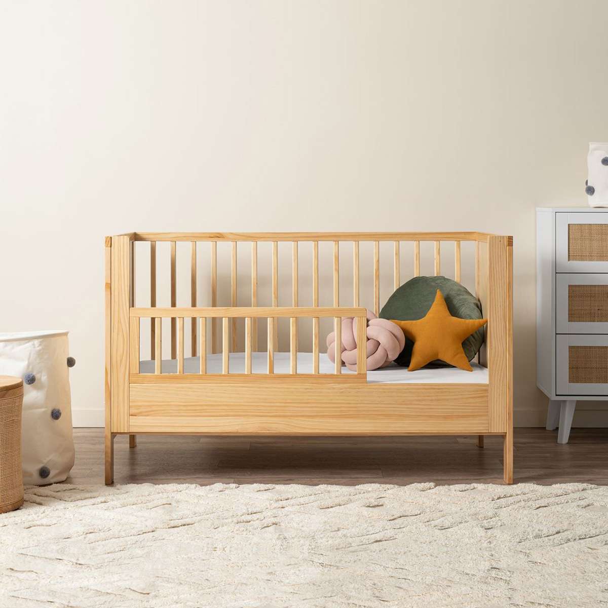 Aspiring Natural 3-in-1 Cot Conversion Bundle