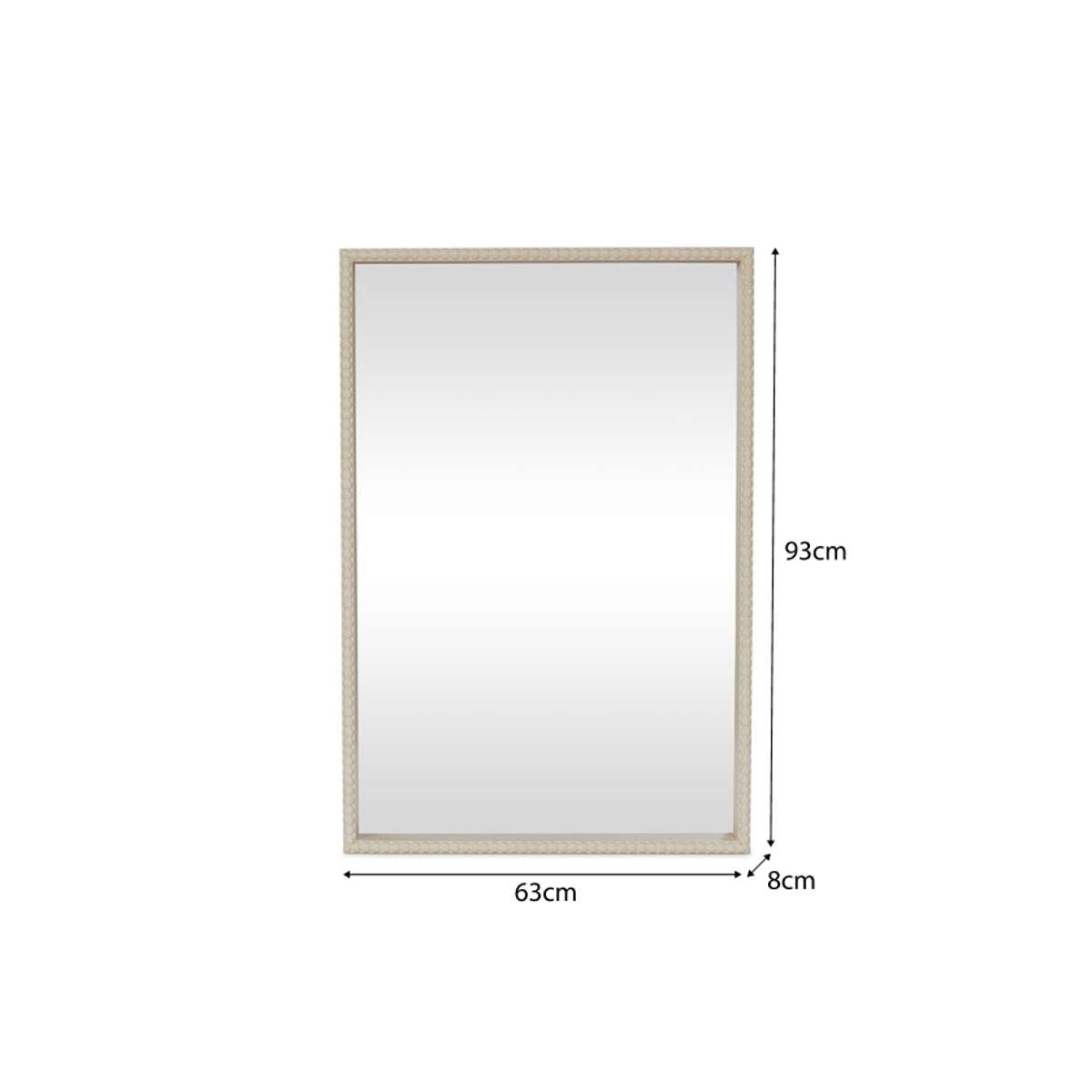Bobbin Mirror - Rectangle - Natural