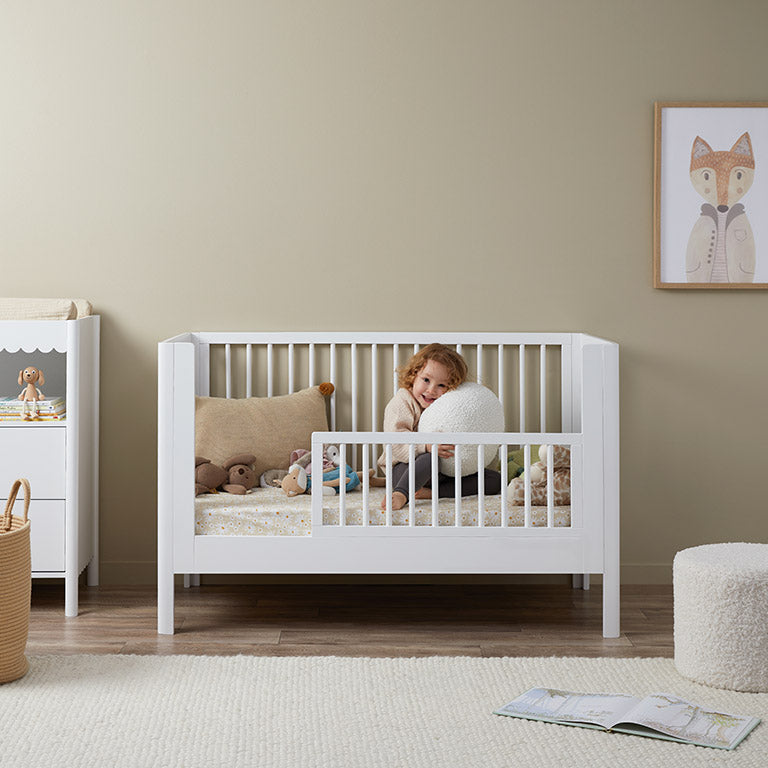 Maisie Cot Toddler Bed Half Frame - White