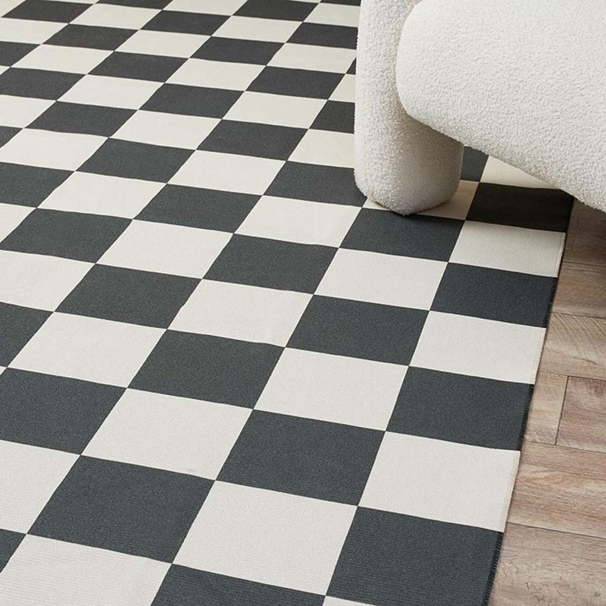 Kobie Checkerboard Rug - Khaki