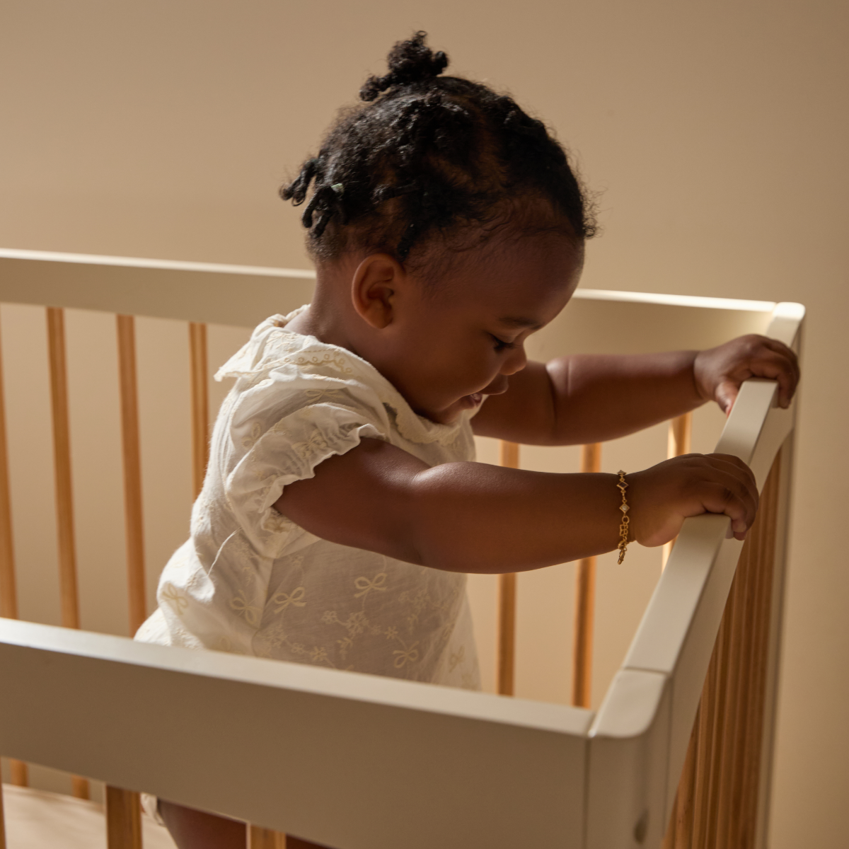 Addison Cot - Putty/Natural