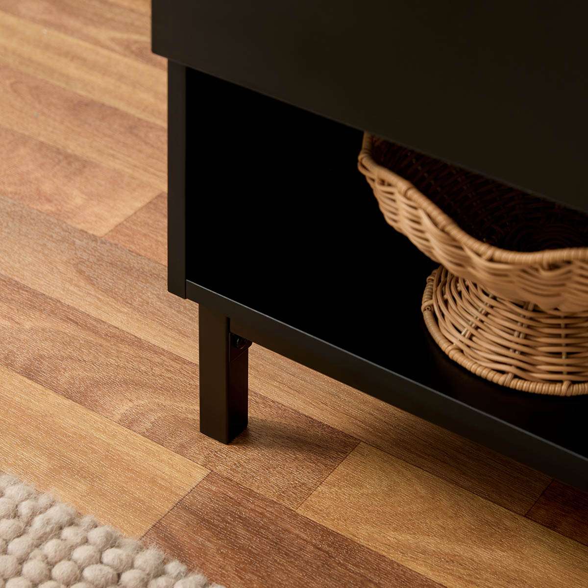 Murphy Bedside Table - Black/Natural