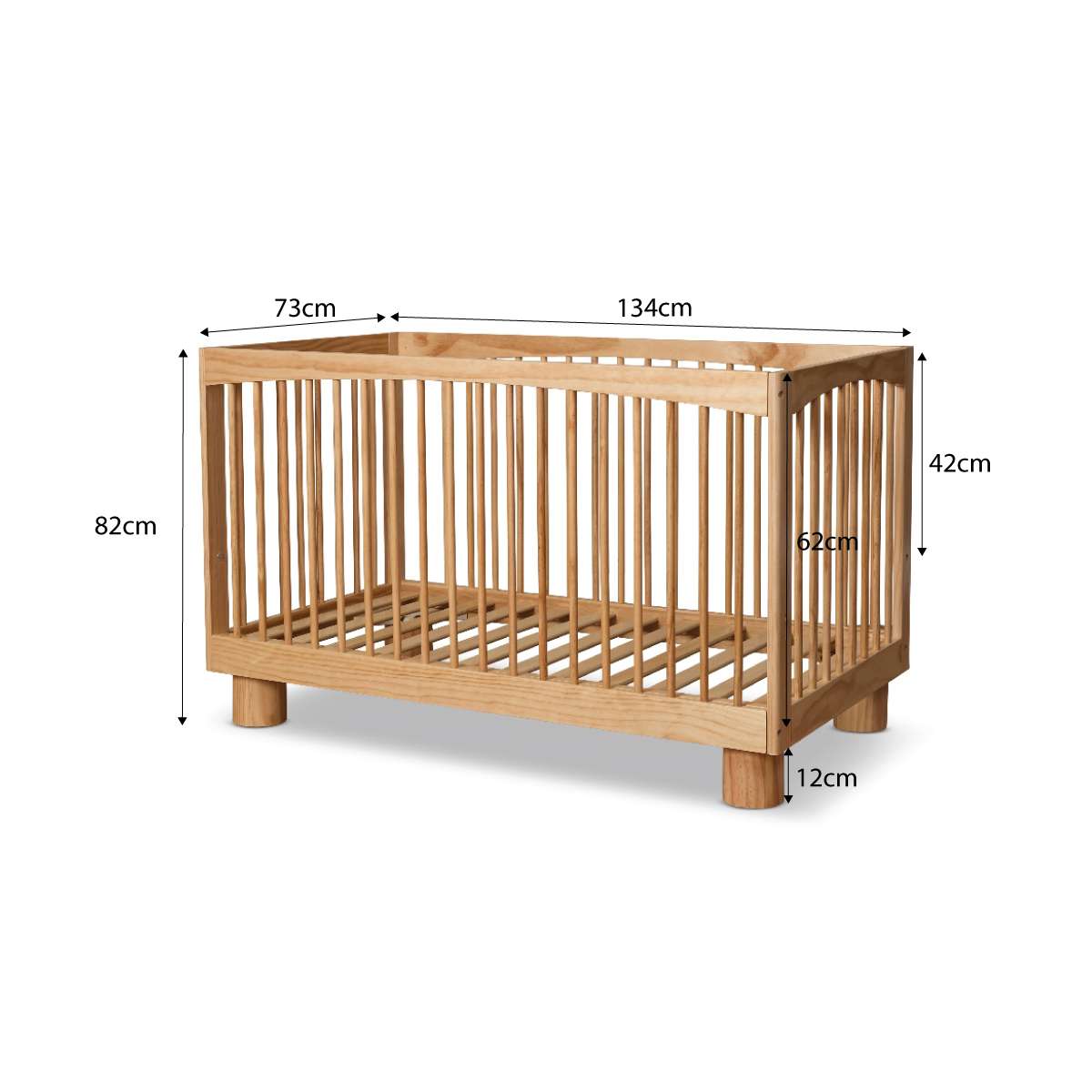 Addison Cot - Natural