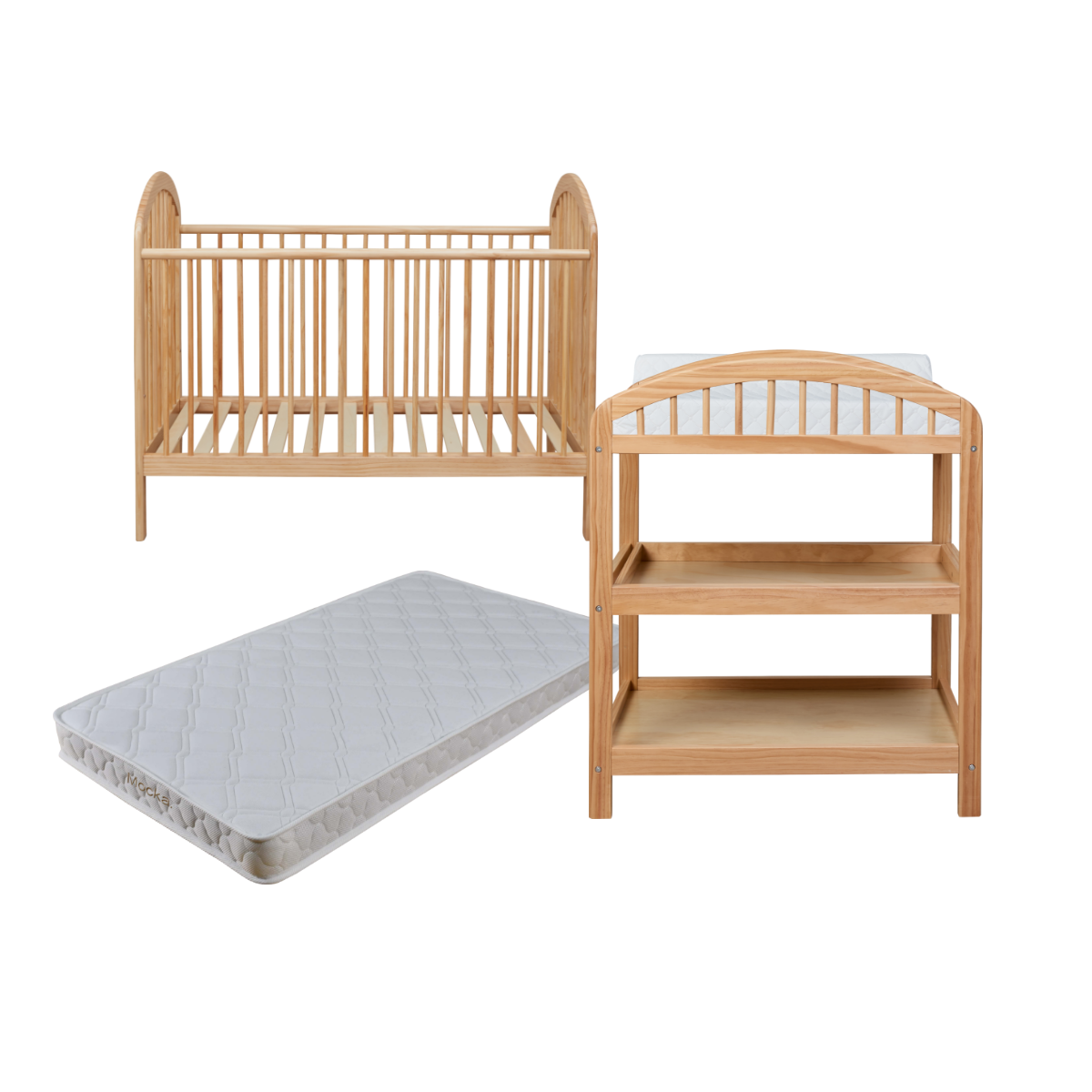 Archie Natural Four Piece Nursery Set