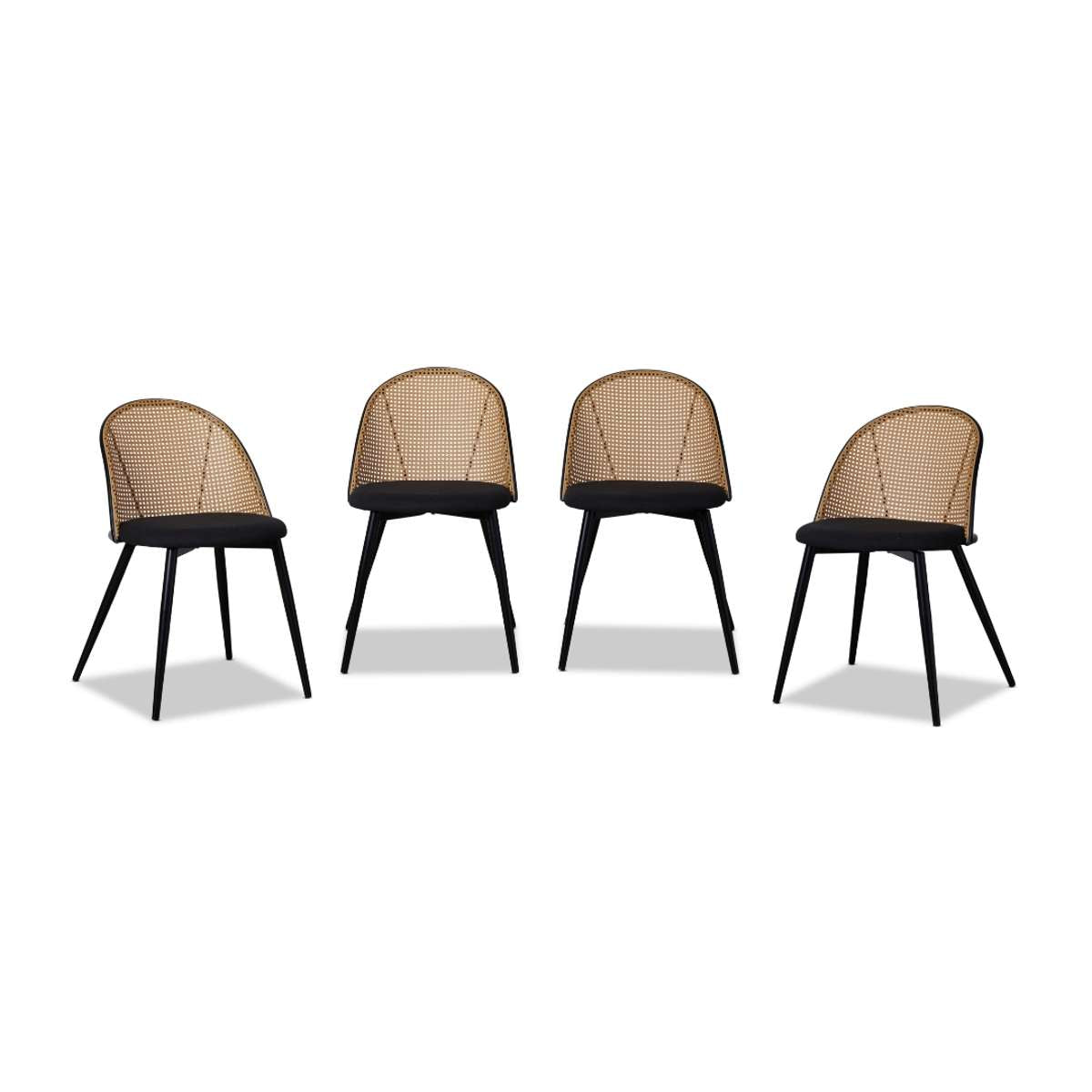 Avila Dining Chair - Black Set of Four Bundle