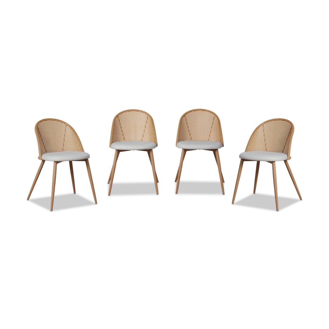 Avila Dining Chair - Natural Set of Four Bundle