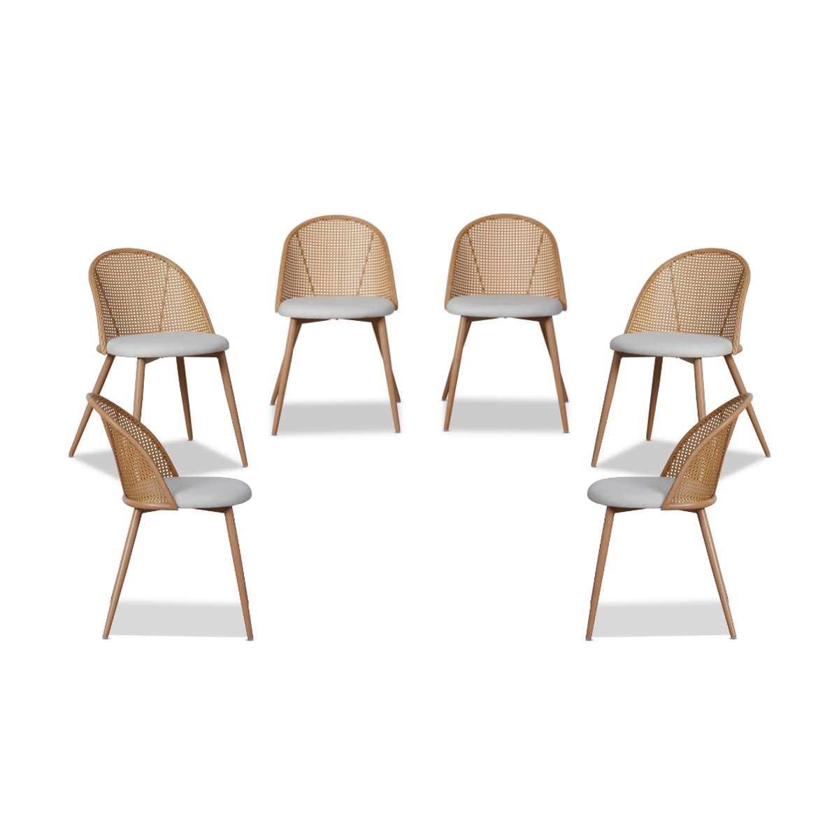 Avila Dining Chair - Natural Set of Six Bundle