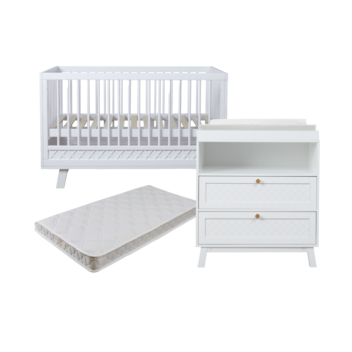 Genevieve Changing Four Piece Nursery Furniture Set