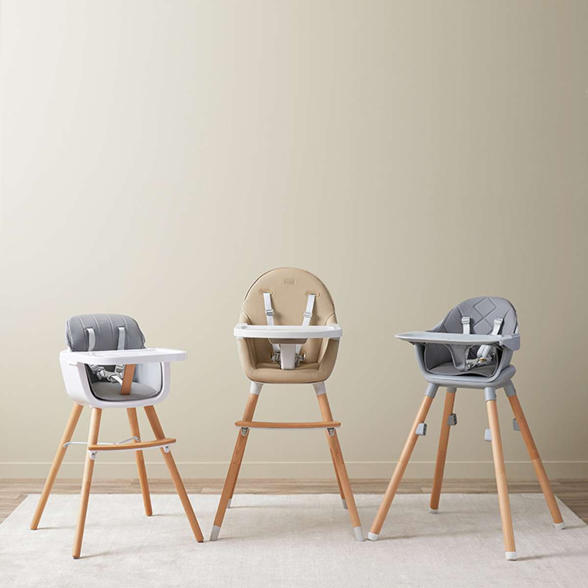 Aiden Highchair - Latte - Mocka Australia