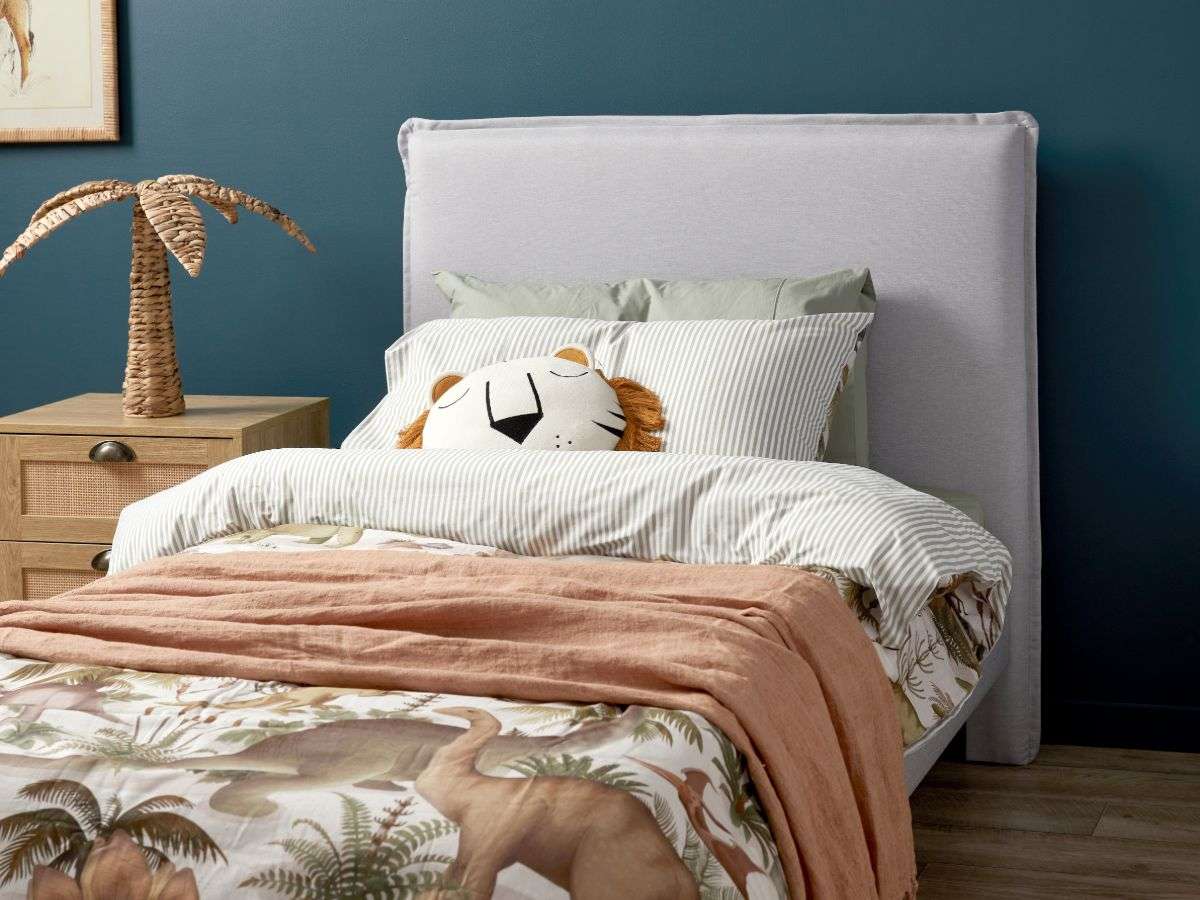 Peyton Single Bed - Light Grey