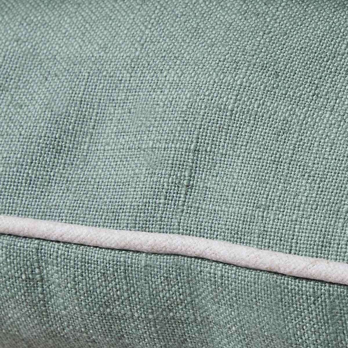Mocka Piped Cushion - Sage/Natural