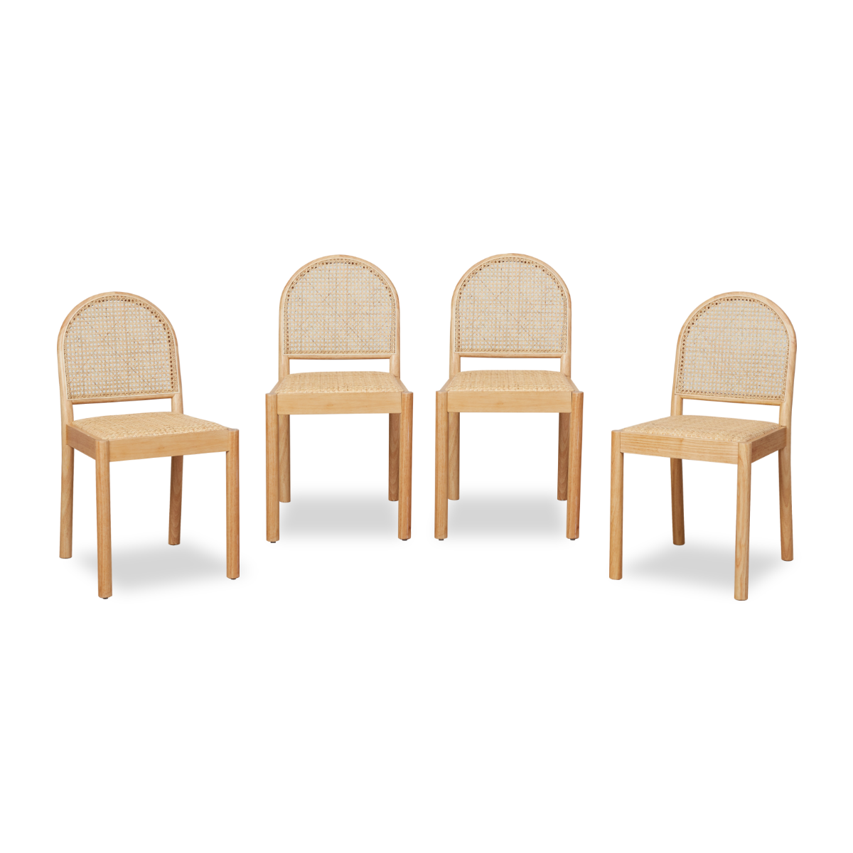 Mateo Dining Chair - Natural Set of Four Bundle