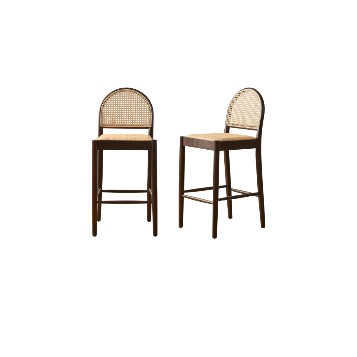 Mateo Bar Stool Walnut - Set of Two Bundle