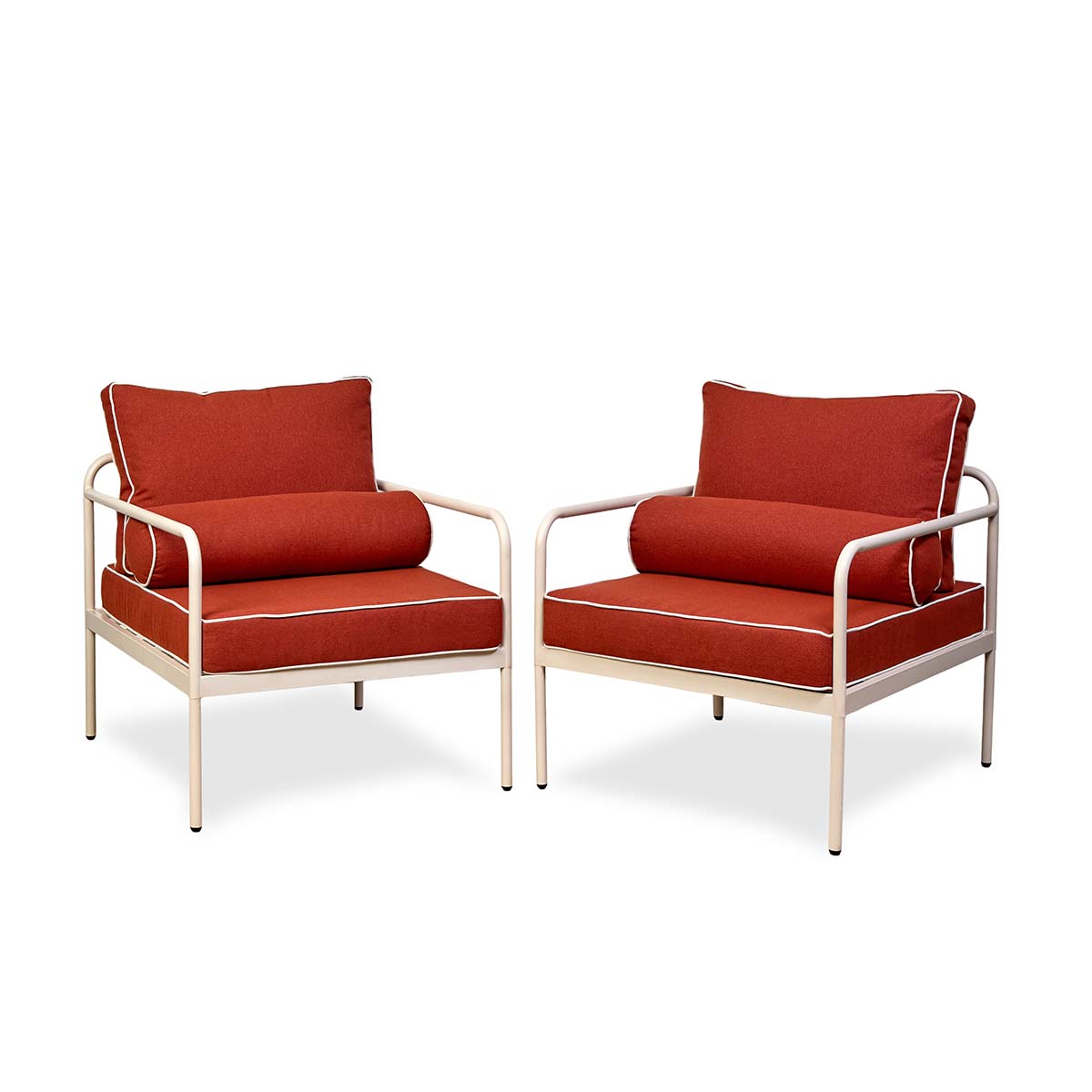Marin Outdoor Armchair Paprika - Set of Two