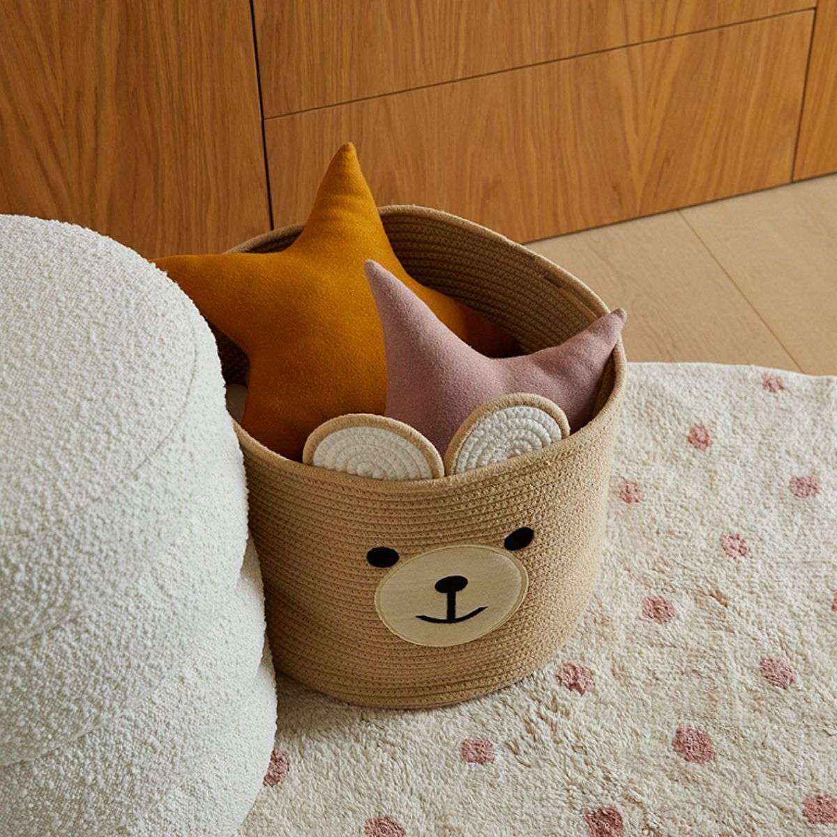 Bear Round Basket - Mocka Australia