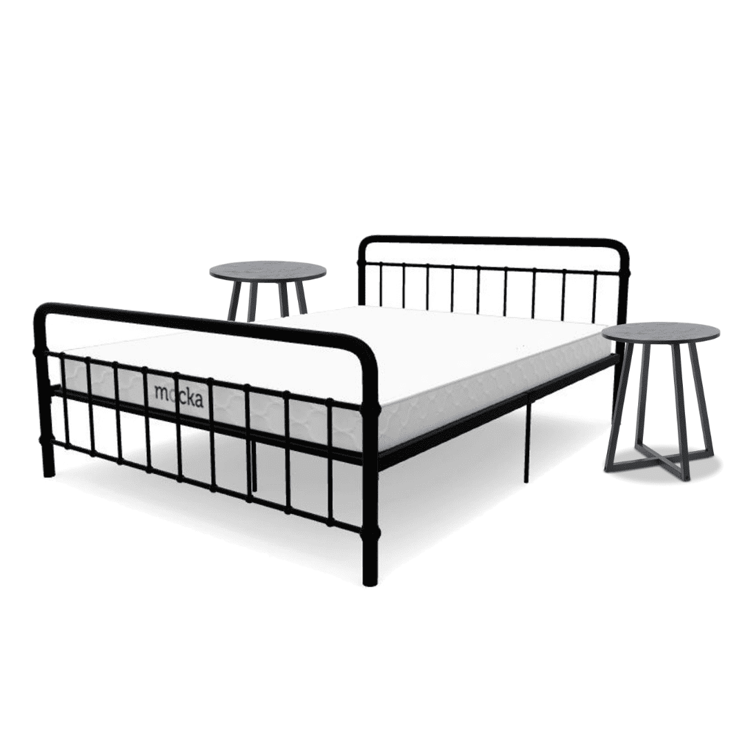 Sonata Black Three Piece Bedroom Set