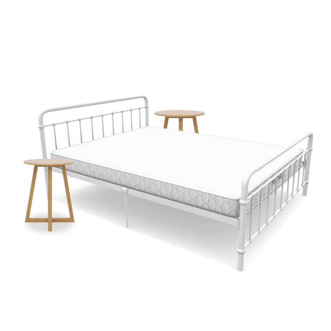 Sonata White Three Piece Bedroom Set