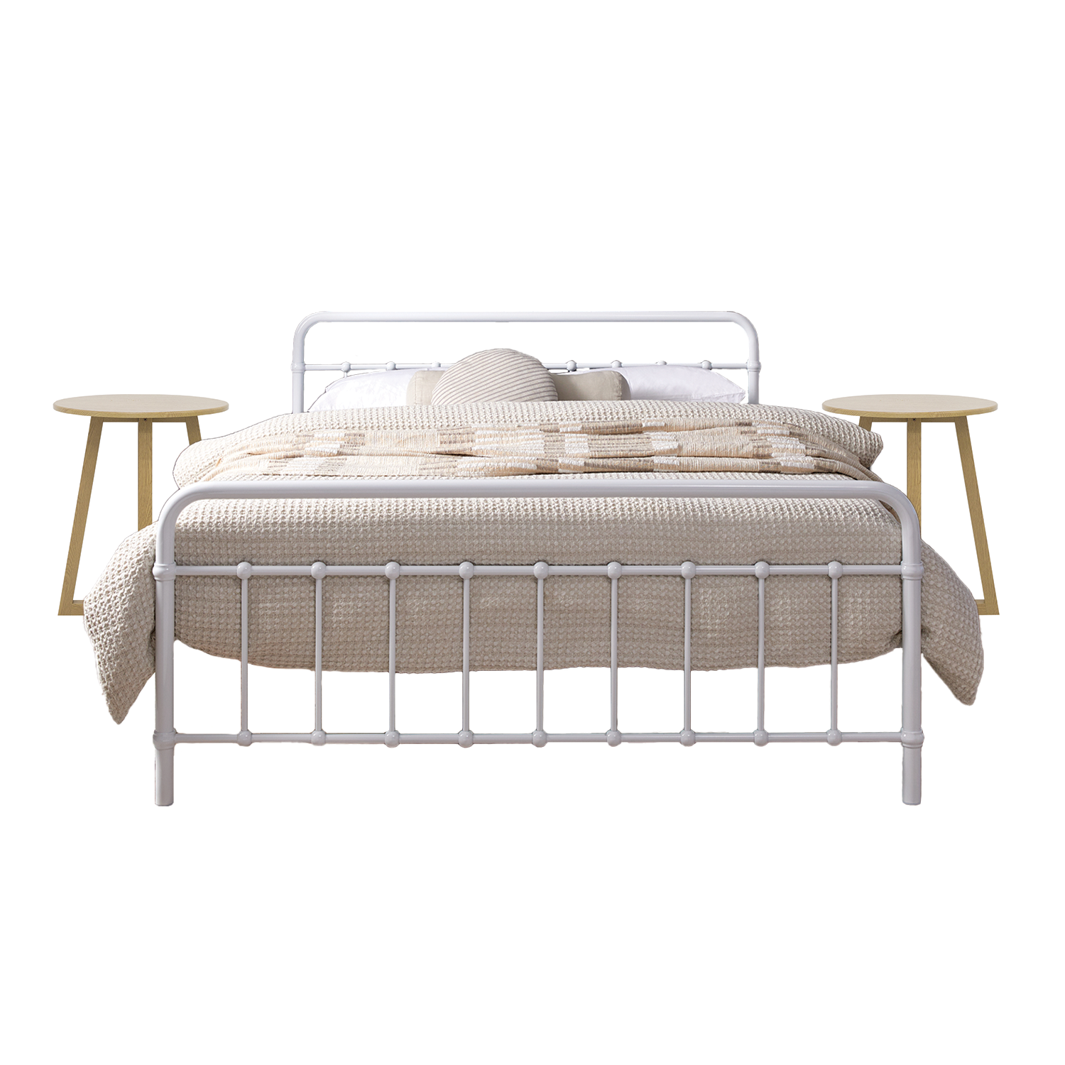 Sonata White Three Piece Bedroom Set - Mocka Australia