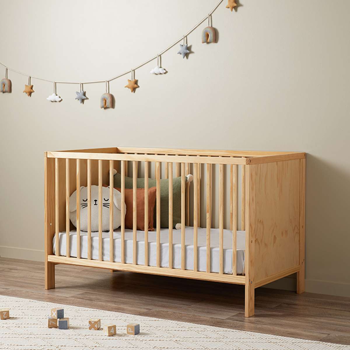 Aspiring Natural 3-in-1 Cot Conversion Bundle