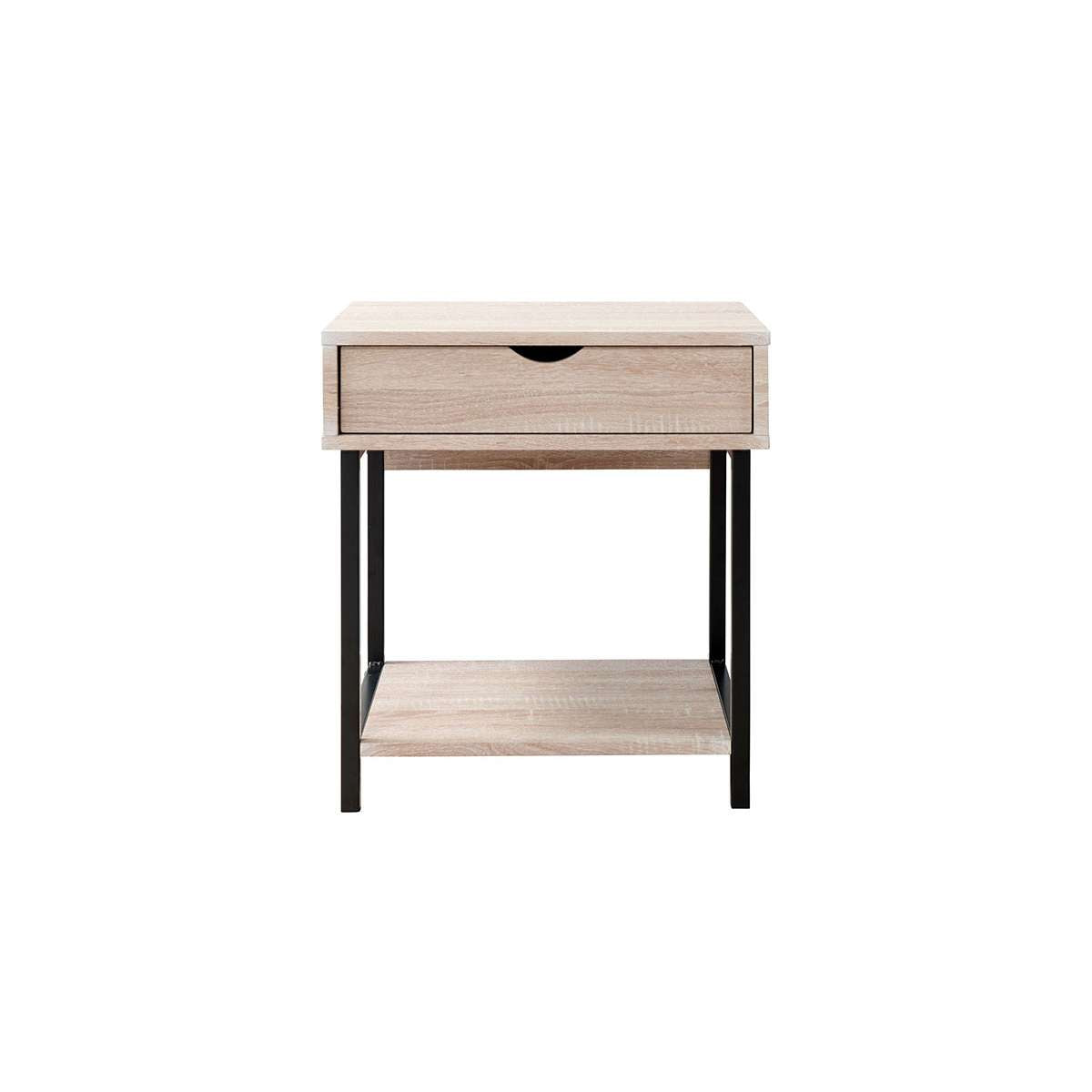 Vigo Bedside Table - Black