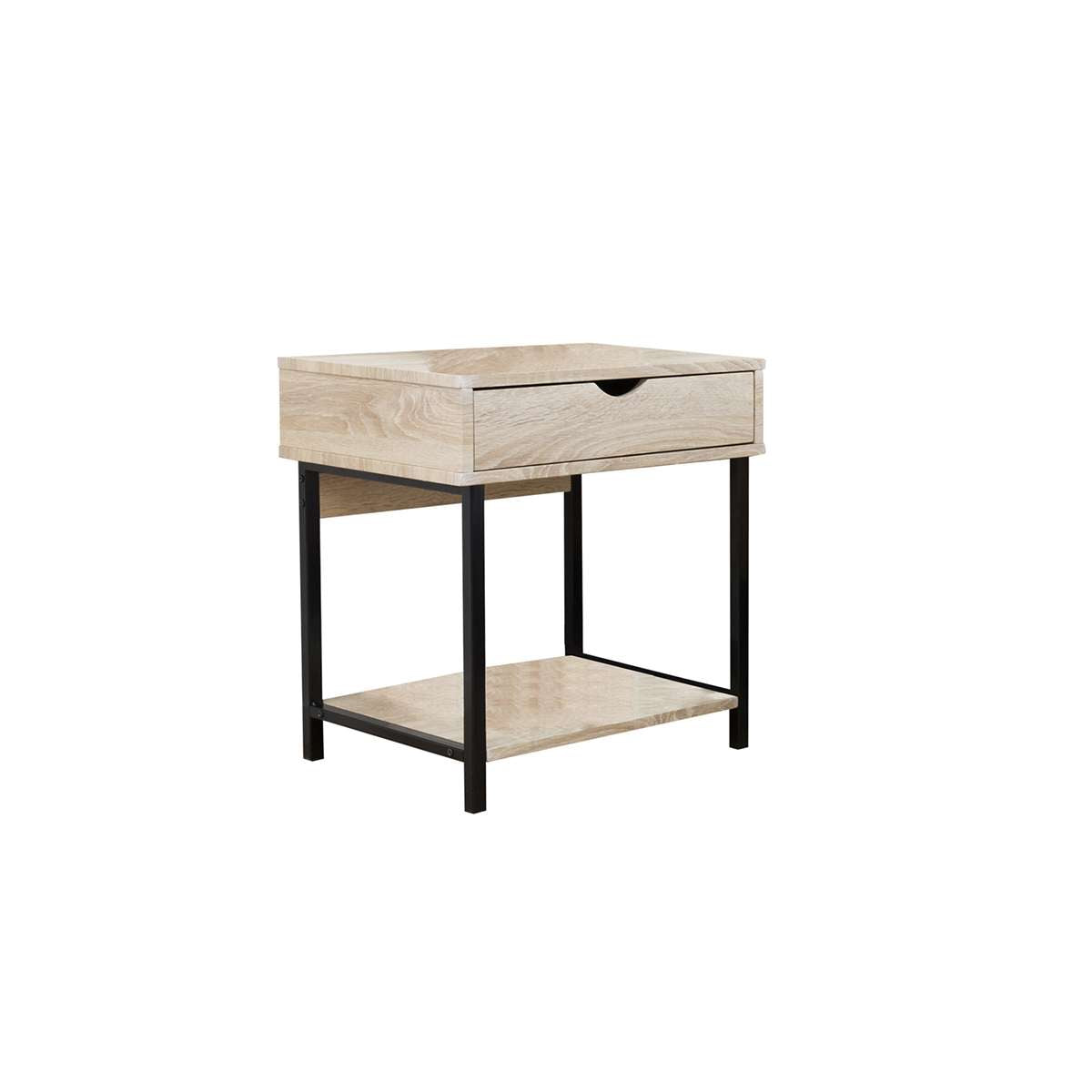 Vigo Bedside Table - Black