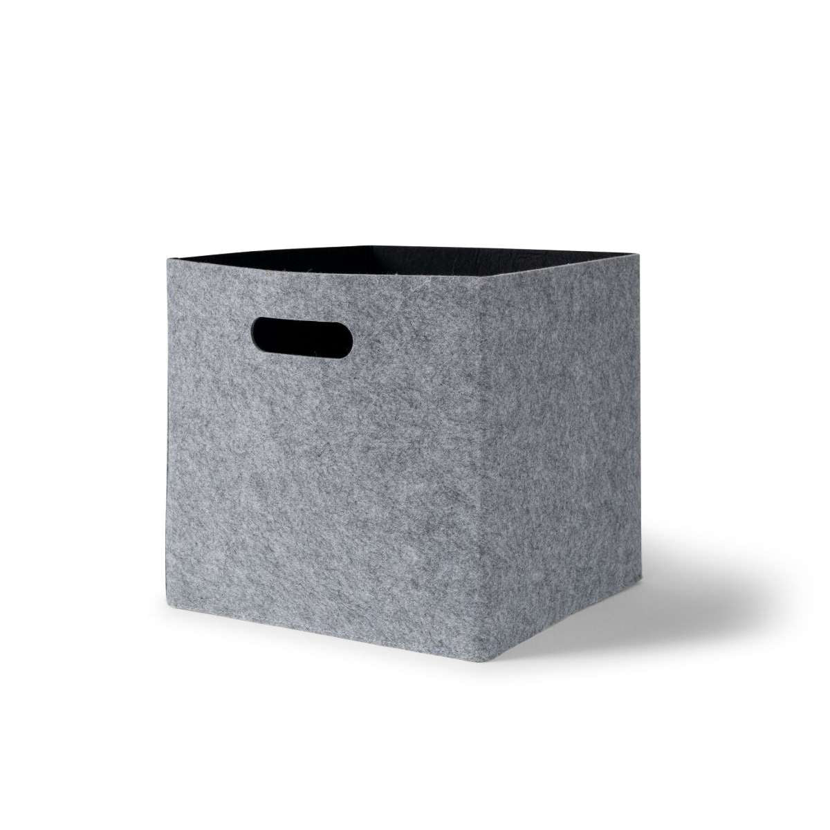 Felt Cube Basket - Grey