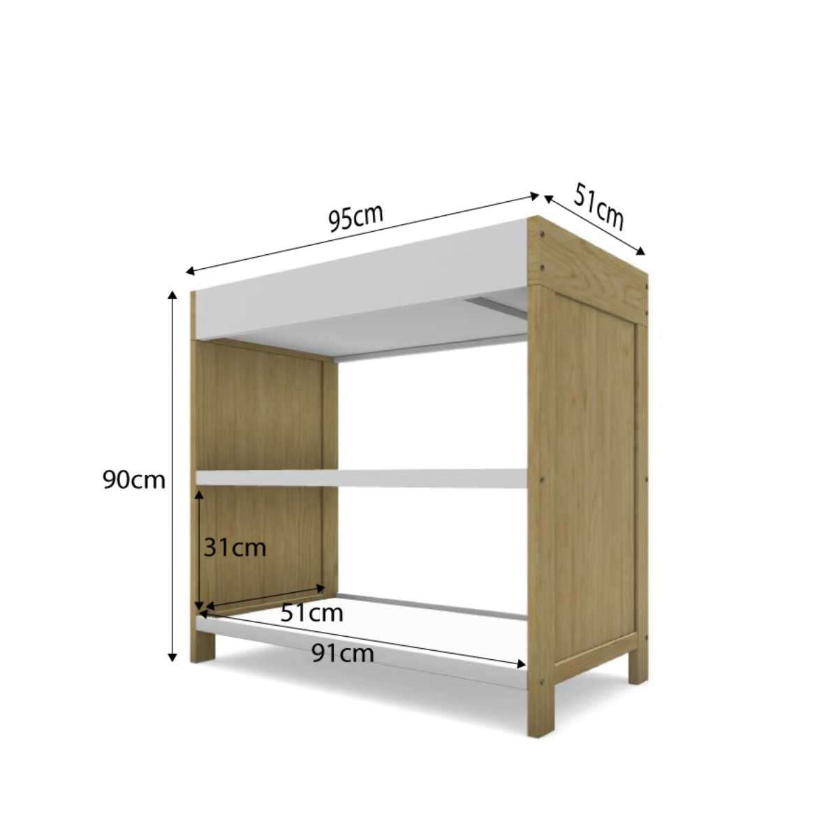 Aspiring Natural + White/Natural Four Piece Nursery Set