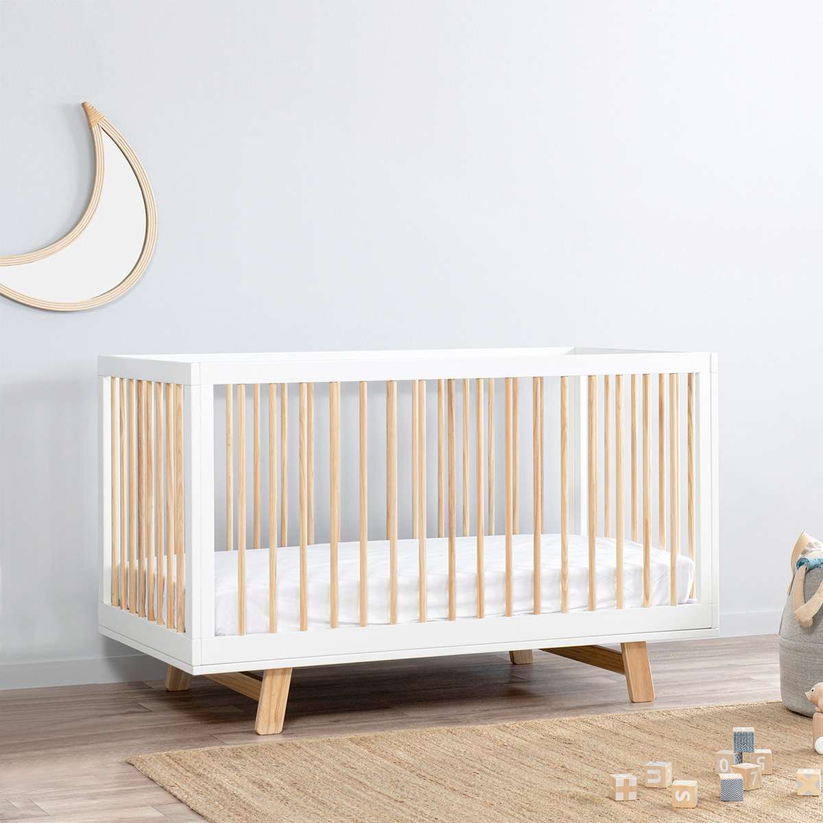 Aspen White Natural Four Piece Nursery Set