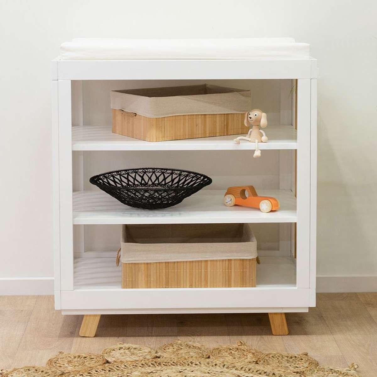 Aspen Change Table - White/Natural
