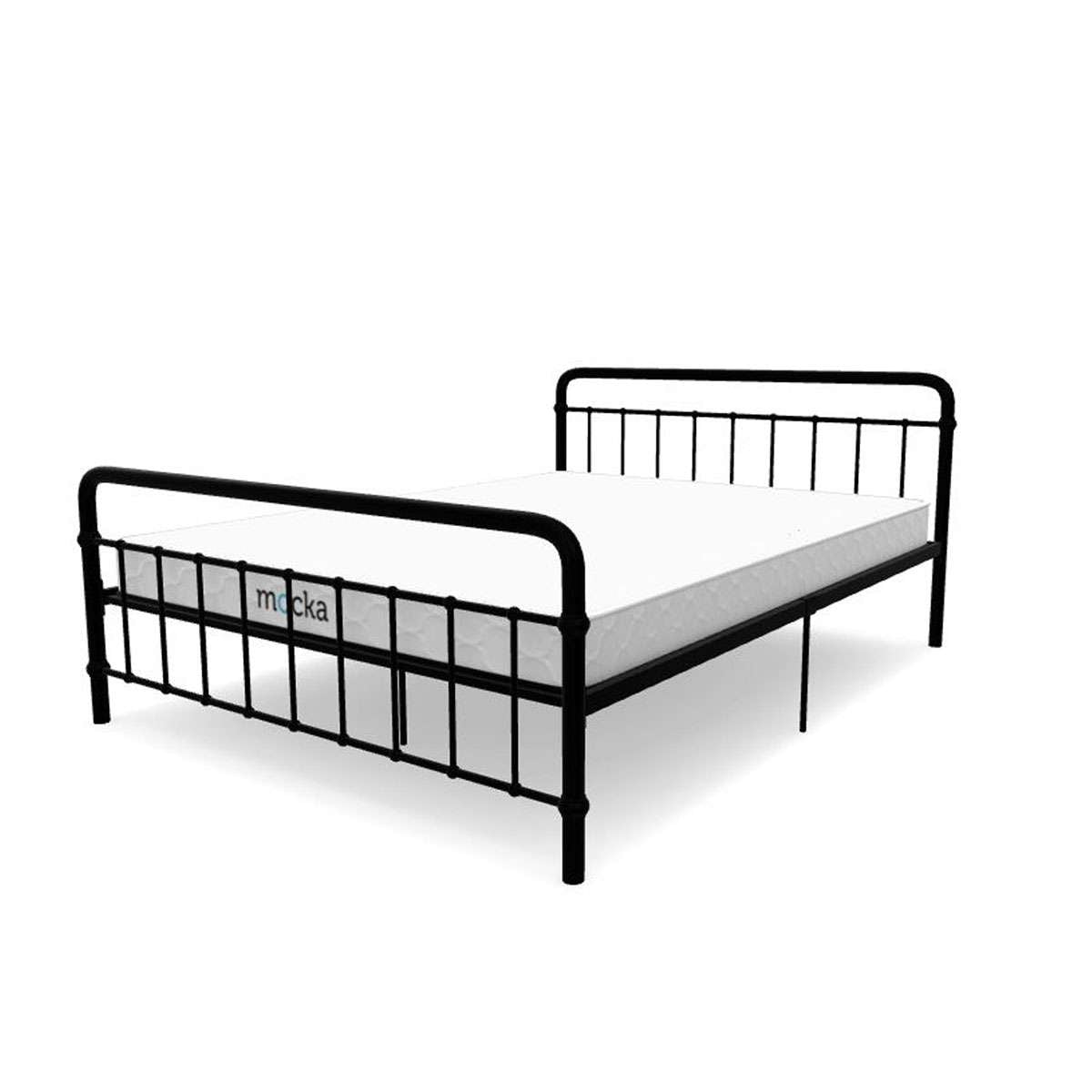 Sonata Queen Bed - Black - Mocka Australia