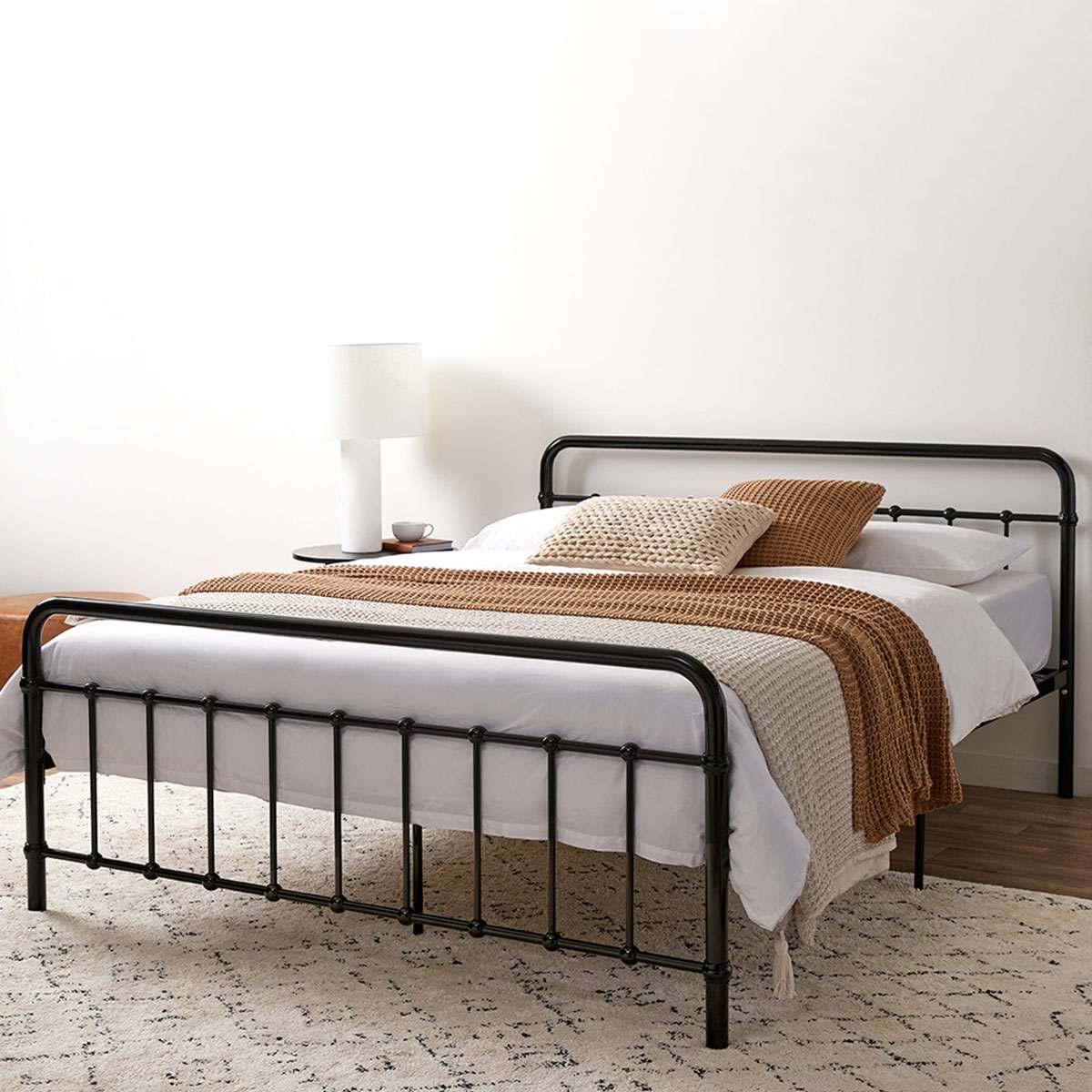 Sonata Queen Bed - Black - Mocka Australia