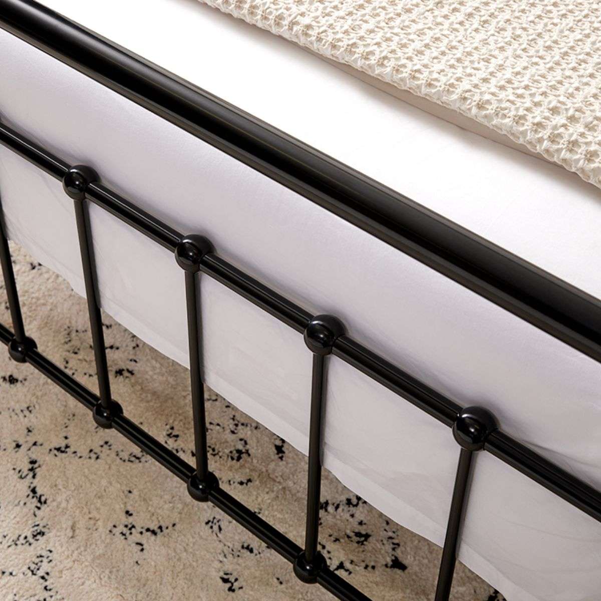 Sonata Queen Bed - Black - Mocka Australia