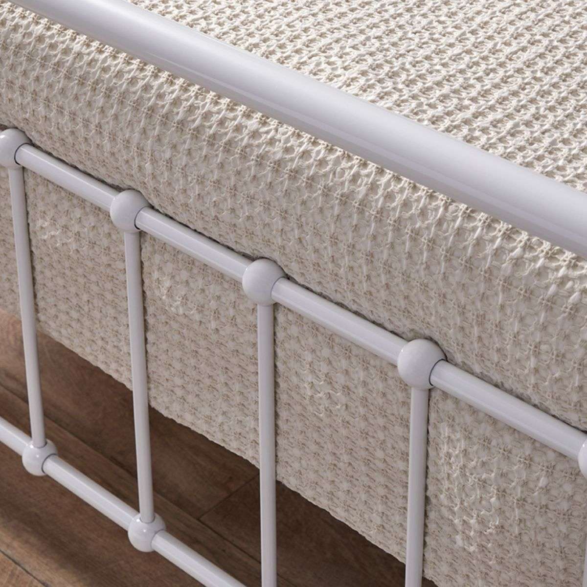 Sonata Queen Bed - White - Mocka Australia