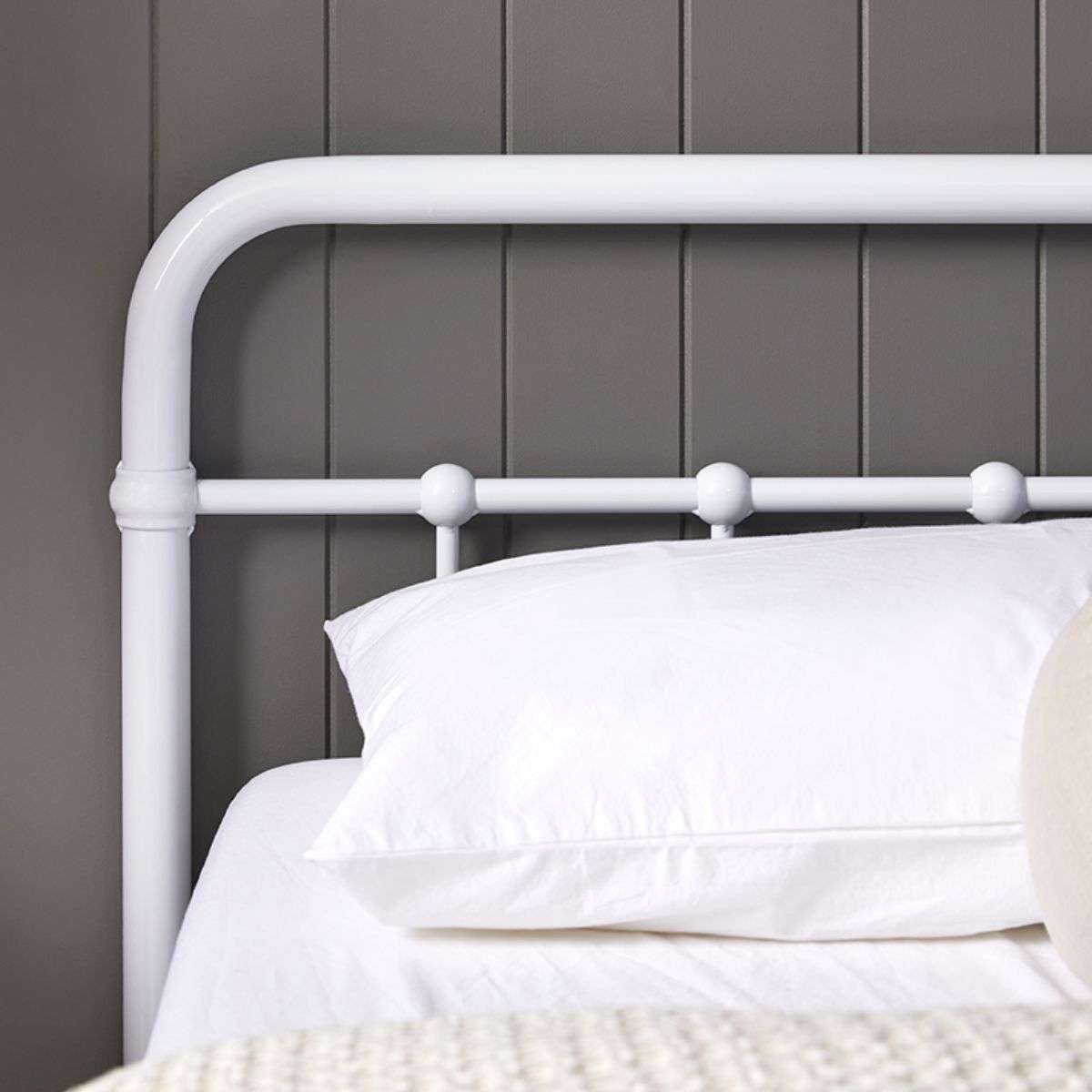 Sonata Queen Bed - White - Mocka Australia