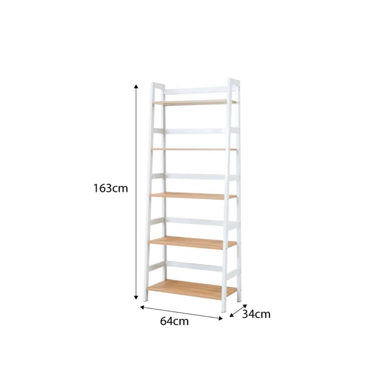 Porto Five Shelves - White