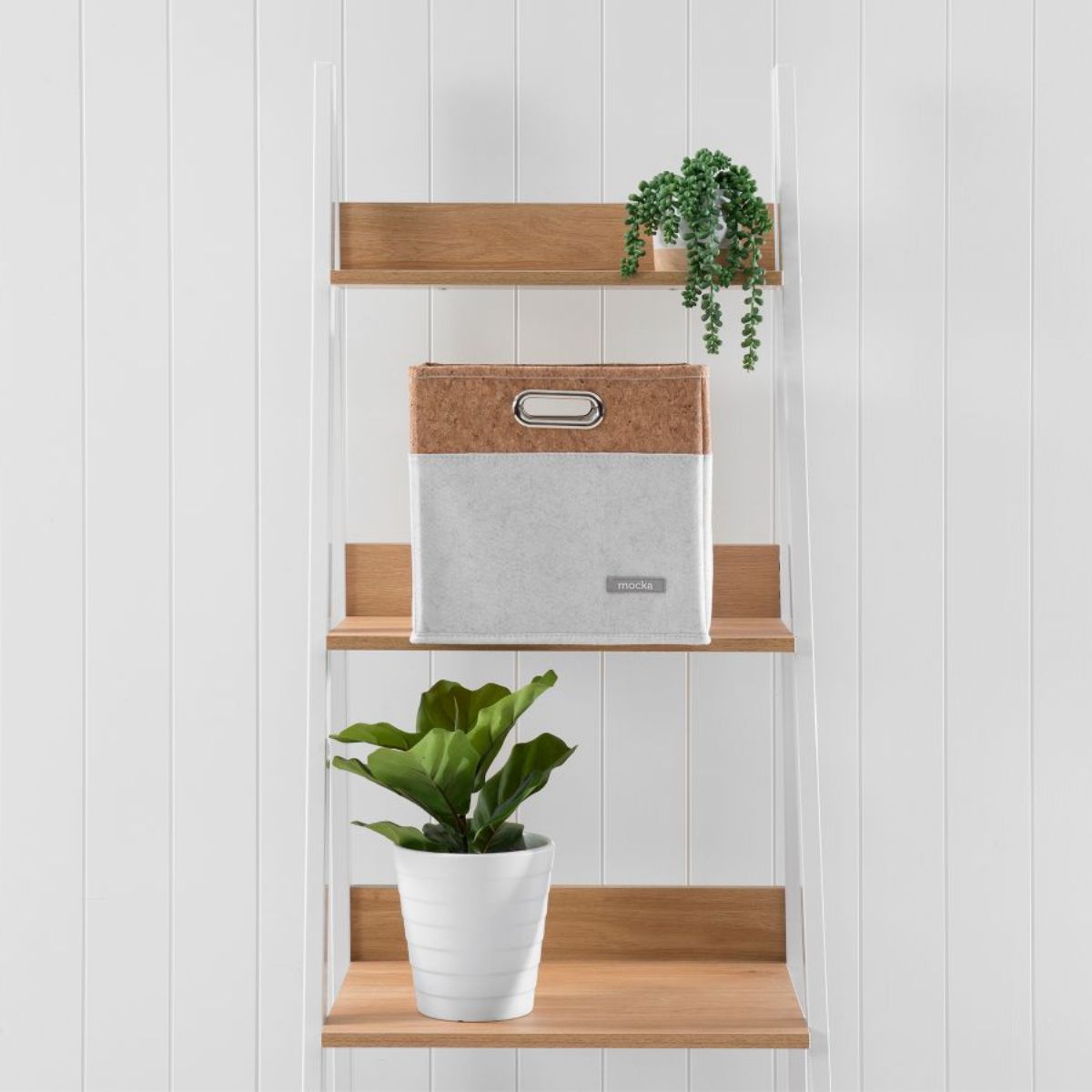 Loryn Cube Basket - White