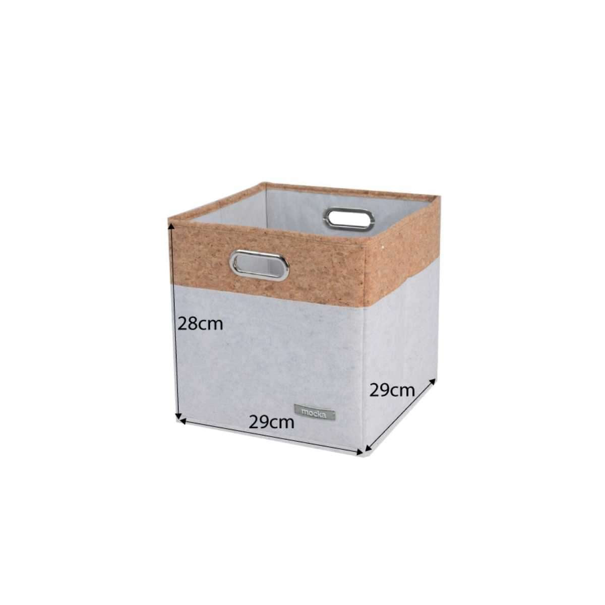 Loryn Cube Basket - White
