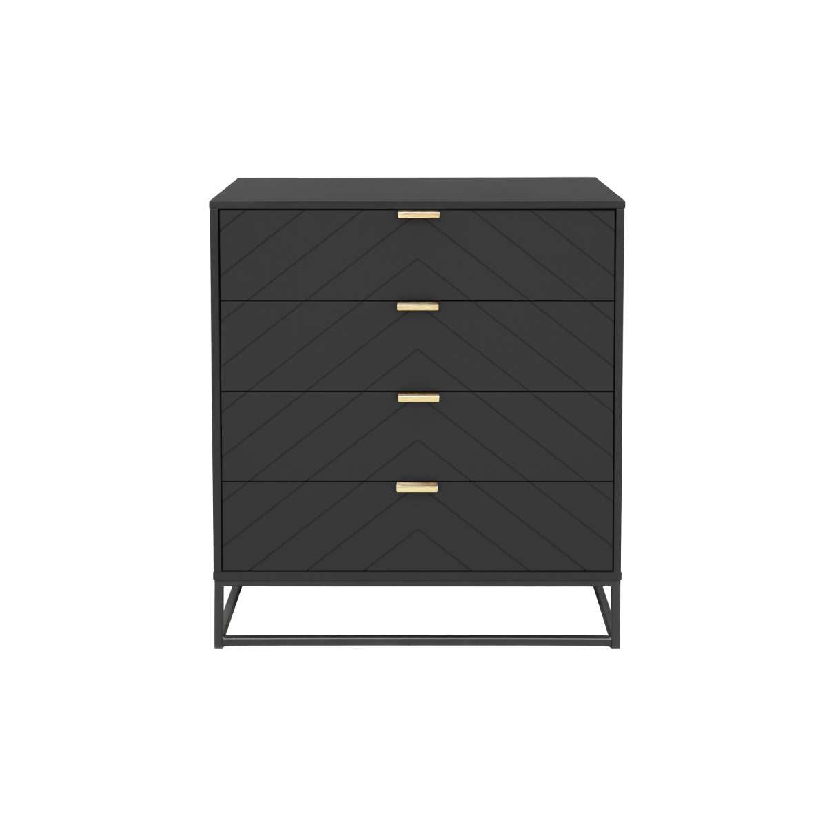 Inca Four Drawer - Black