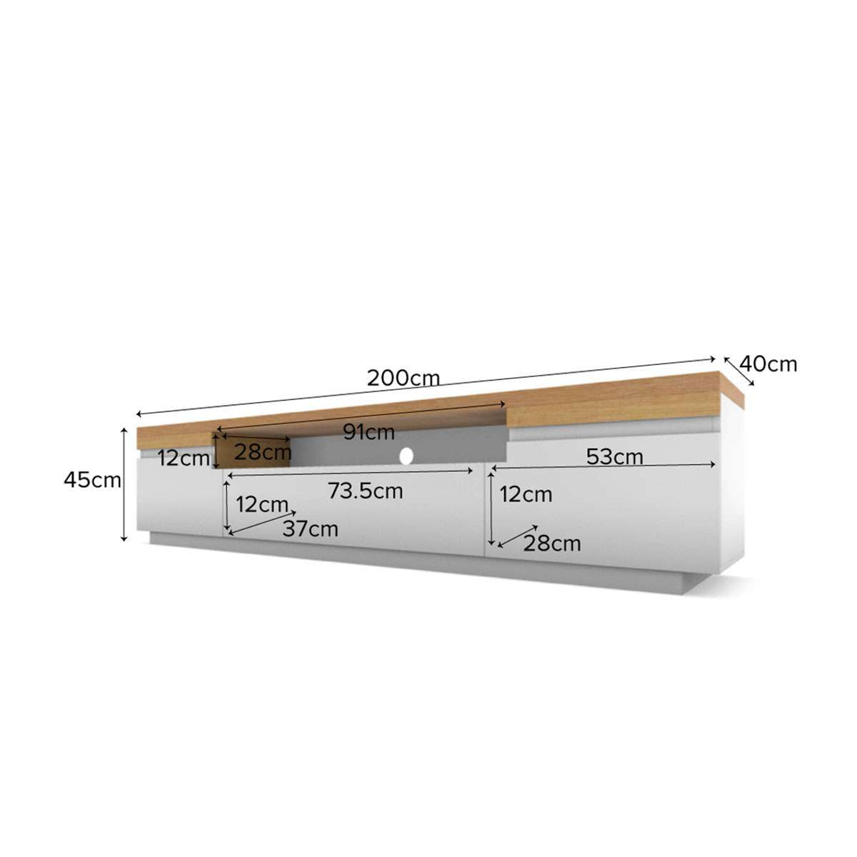 Sadie Entertainment Unit - Large - Mocka Australia