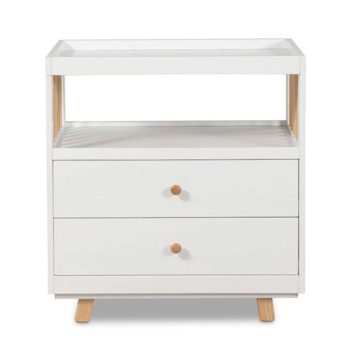 Aspen Change Table with Drawers - White/Natural - Mocka Australia
