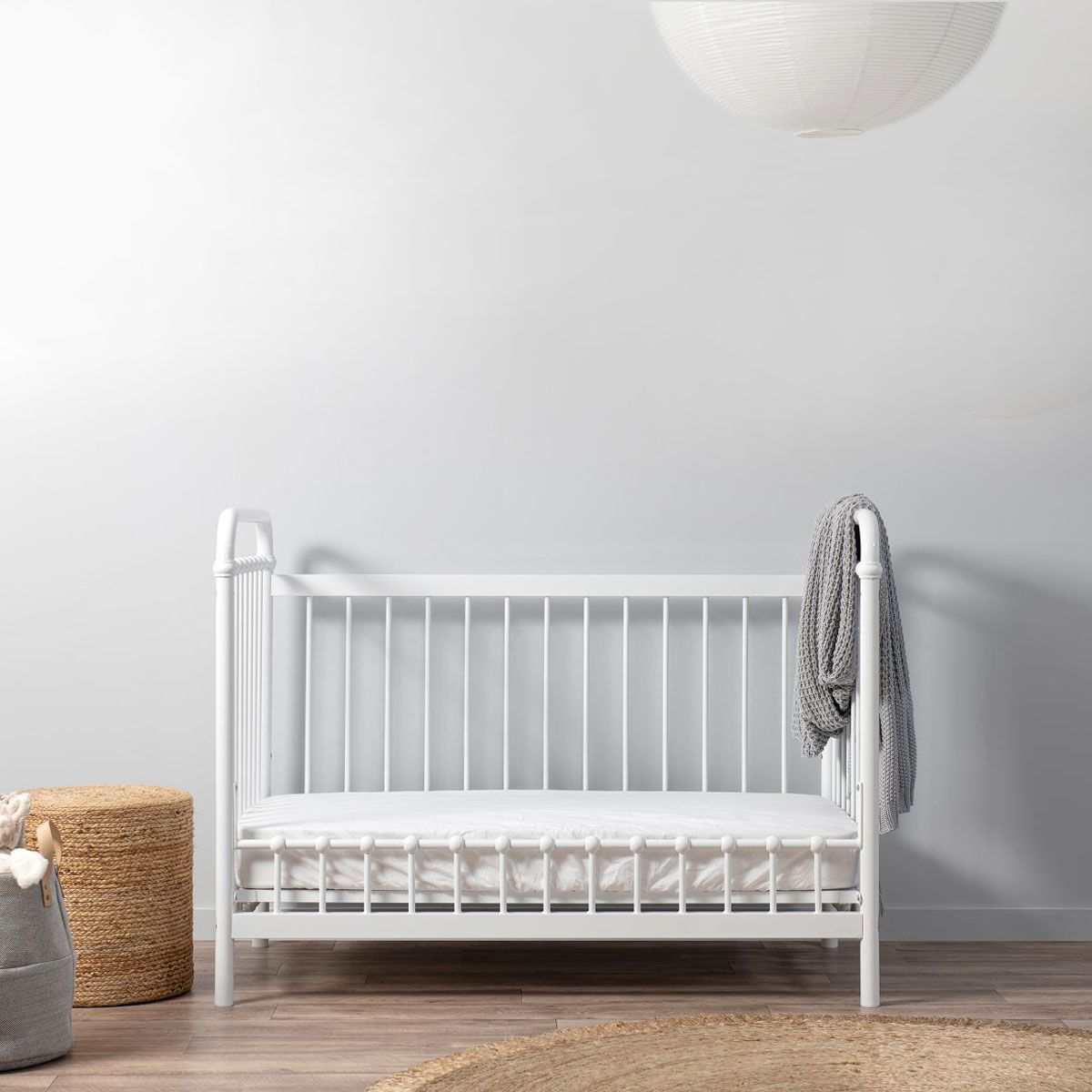 Sonata Cot Toddler Bed Conversion - White