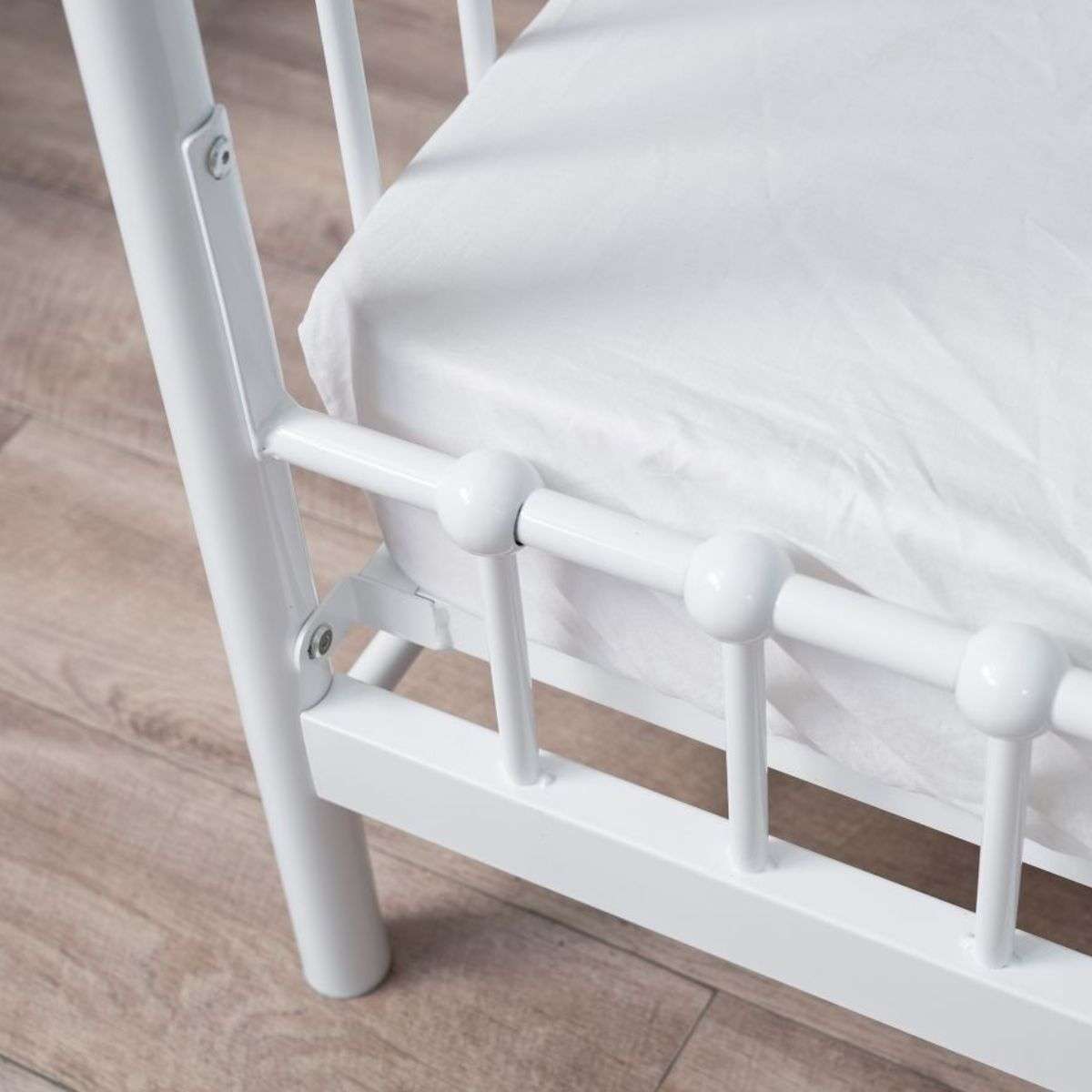 Sonata Cot Toddler Bed Conversion - White - Mocka Australia