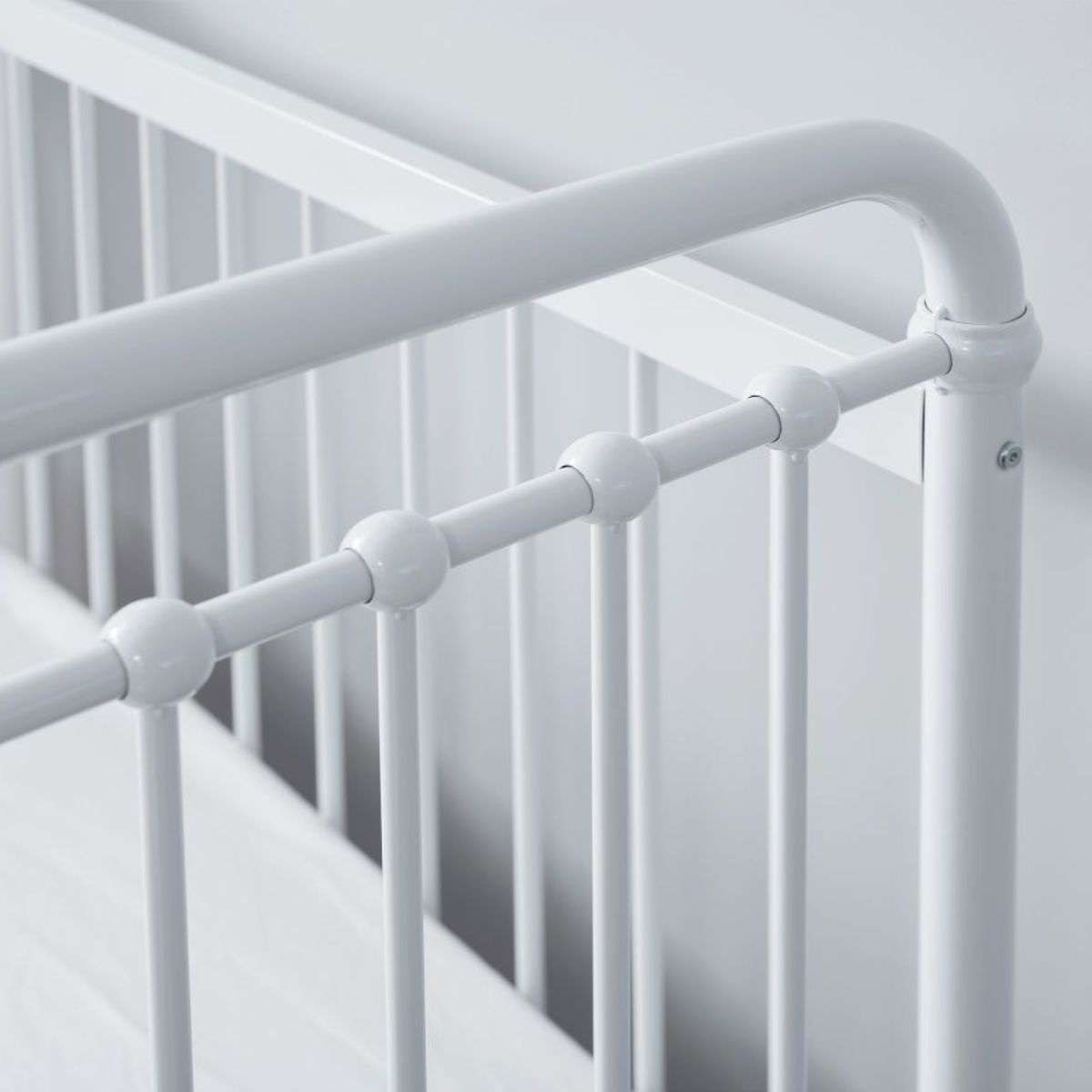 Sonata Cot Toddler Bed Conversion - White - Mocka Australia