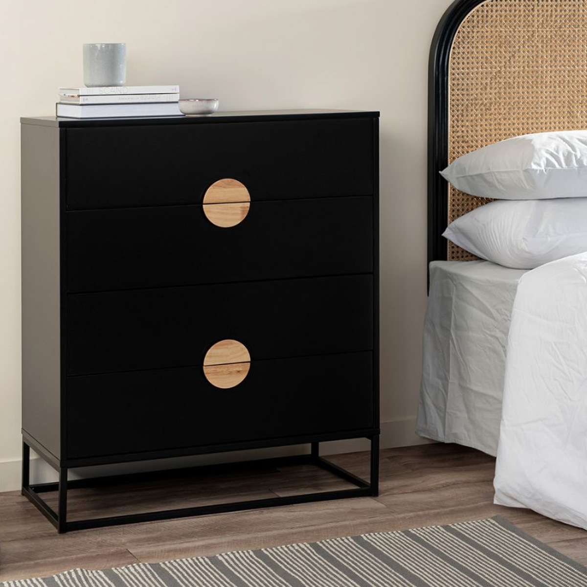 Eclipse Four Drawer - Black