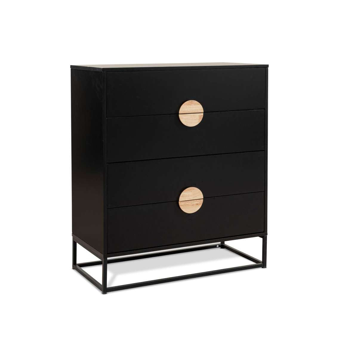 Eclipse Four Drawer - Black