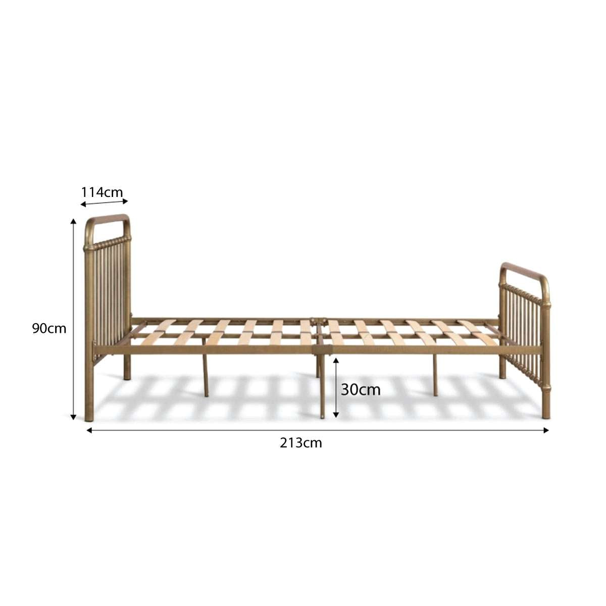 Sonata Bed - King Single - Bronze
