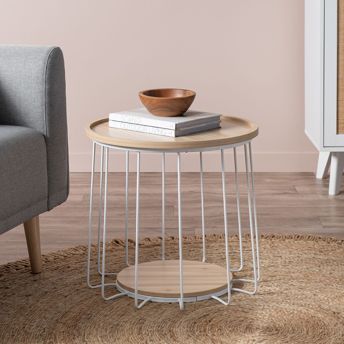 Tennyson Side Table - White - Large