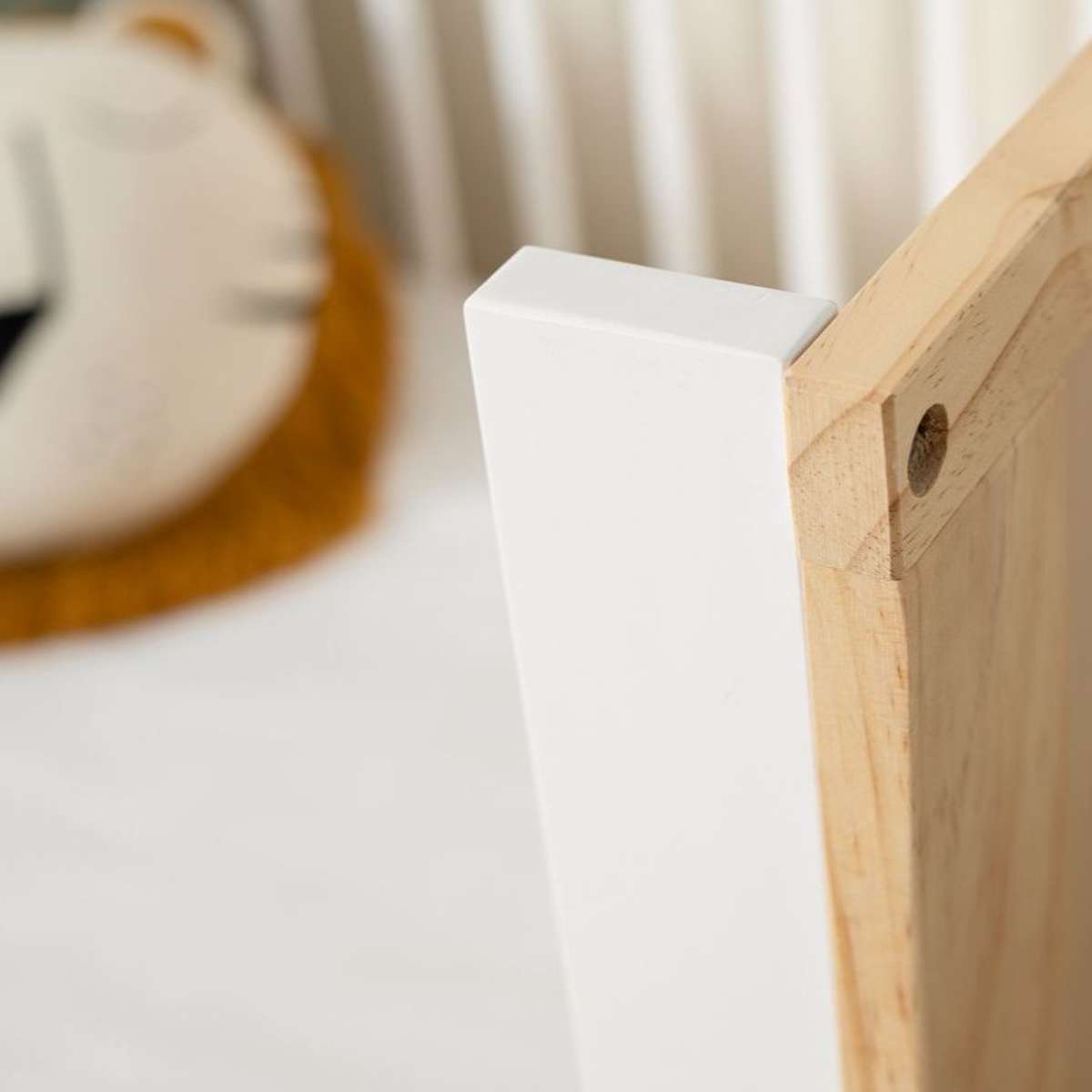 Aspiring Cot Toddler Bed Half Frame - White