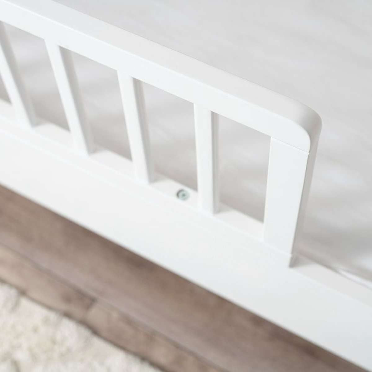 Aspiring Cot Toddler Bed Half Frame - White