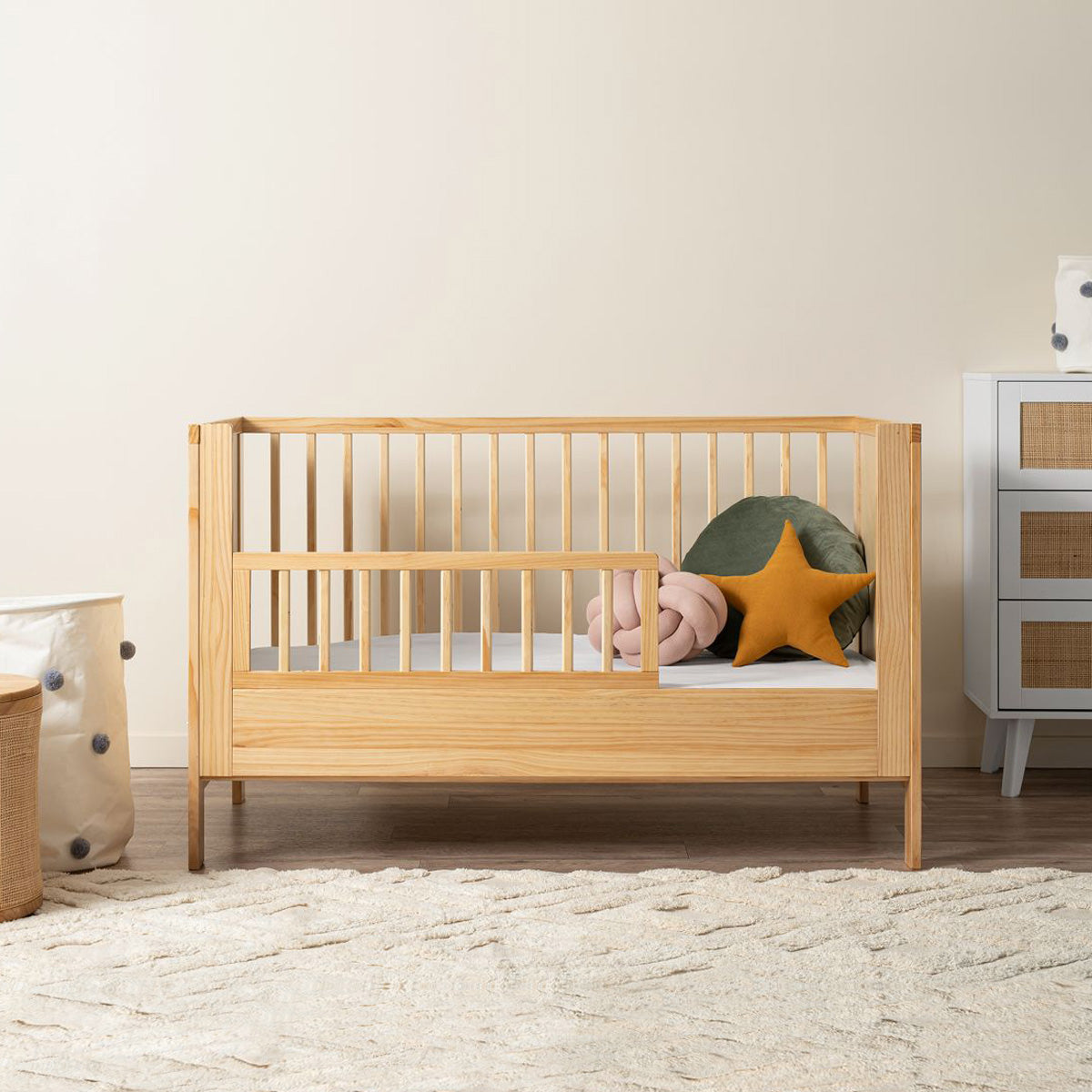 Aspiring Cot Toddler Bed Half Frame Natural